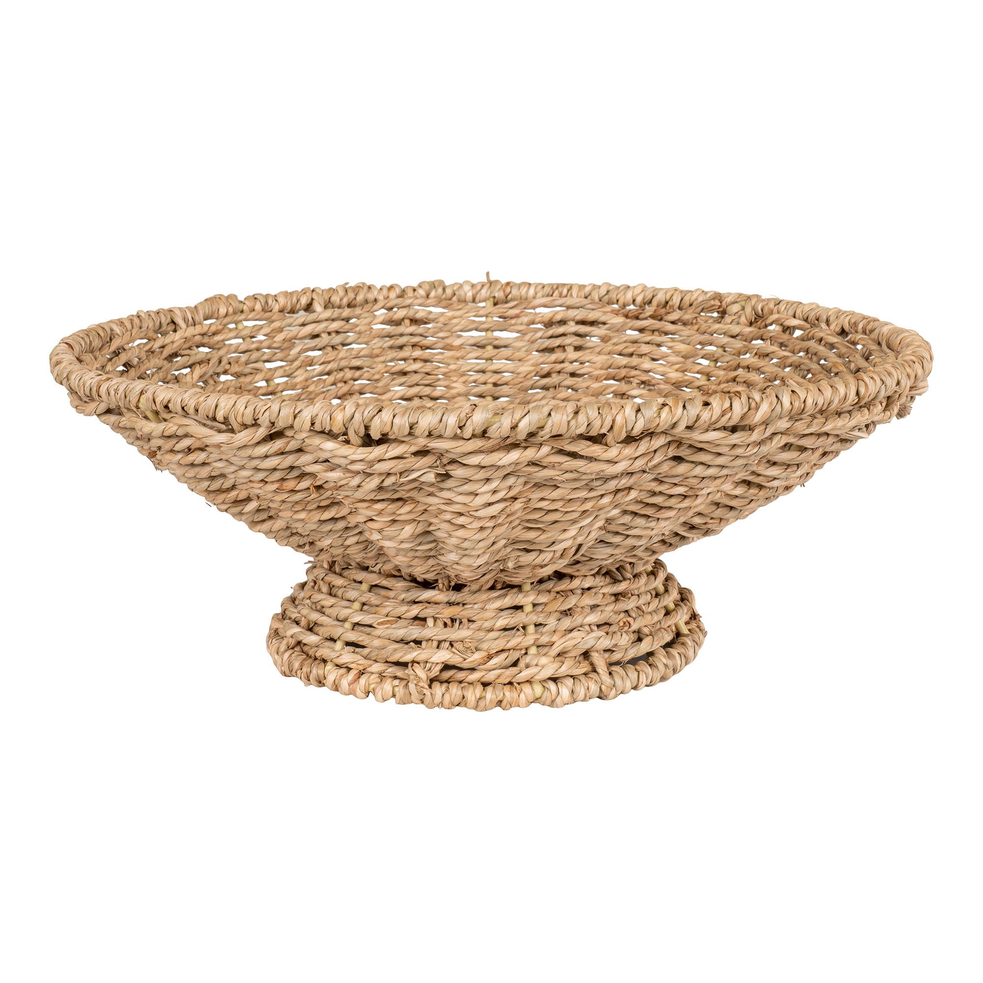 Pruna Serving Tray - Serving Tray, seagrass, nature ø30x11 cm