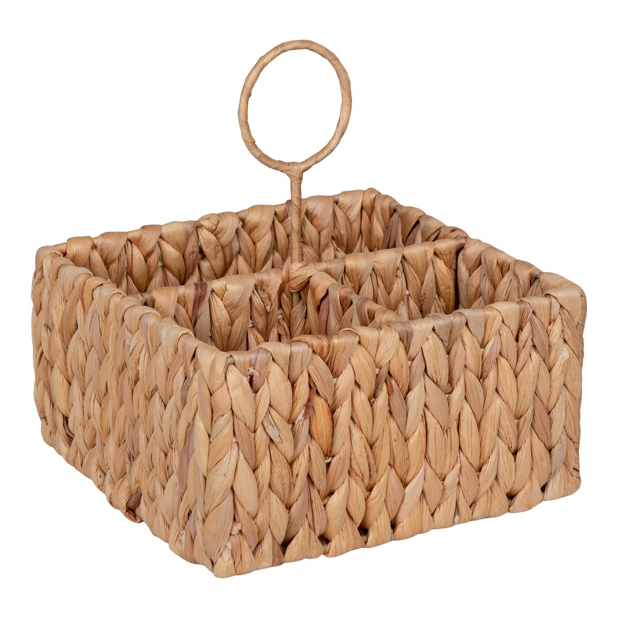 Pleiku Storage Box - Storage Box, water hyacinth, nature 20x20x22 cm