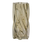 Vase - Vase, mouth blown glass, smoked green, ø12,5x25 cm