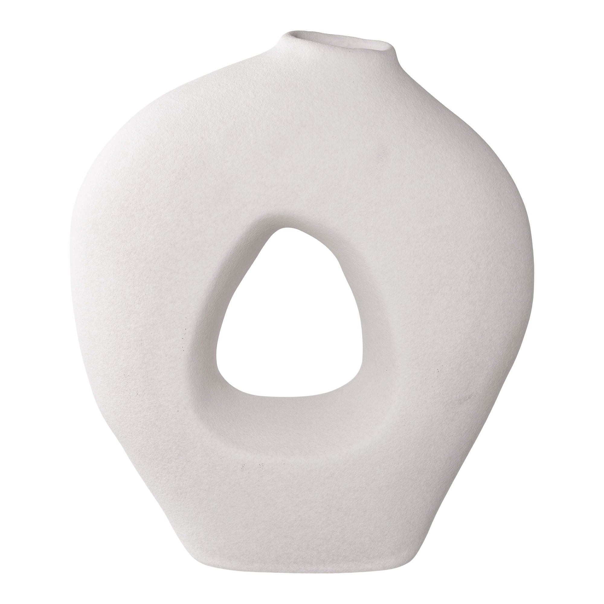 Vase - Vase, ceramic, white 24x10,5x27,8 cm