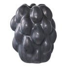 Vase - Vase, ceramic, black, 14x15x19 cm