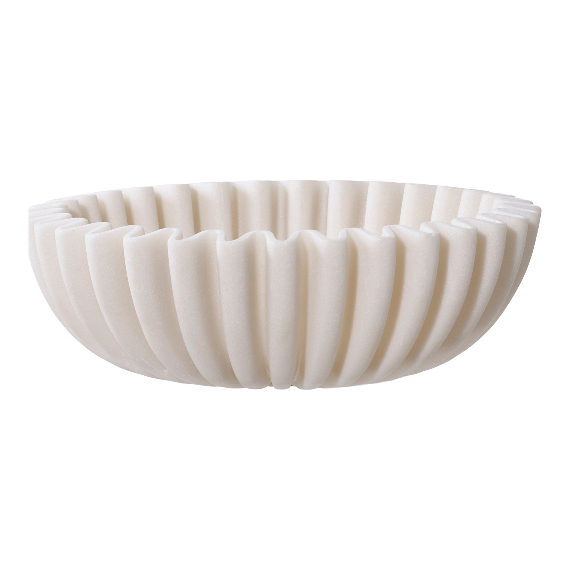 Bowl - Bowl, polyresin, beige ø20x6,5 cm