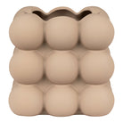 Flowerpot - Flowerpot, ceramic, brown, 13,5x13,5x13 cm
