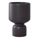 Flowerpot - Flowerpot, ceramic, black ø15x23,5 cm