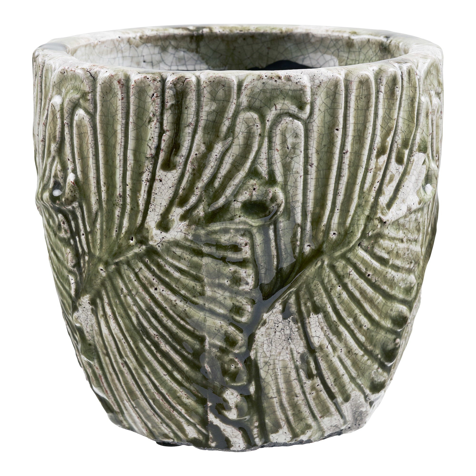Flowerpot - Green / White
