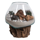 San Marino Waterdrop - Waterdrop, teak/glass, nature, h15-20 cm