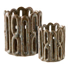 Candle Holders - Brown