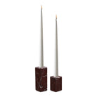 Candle Holders - Chestnut Red