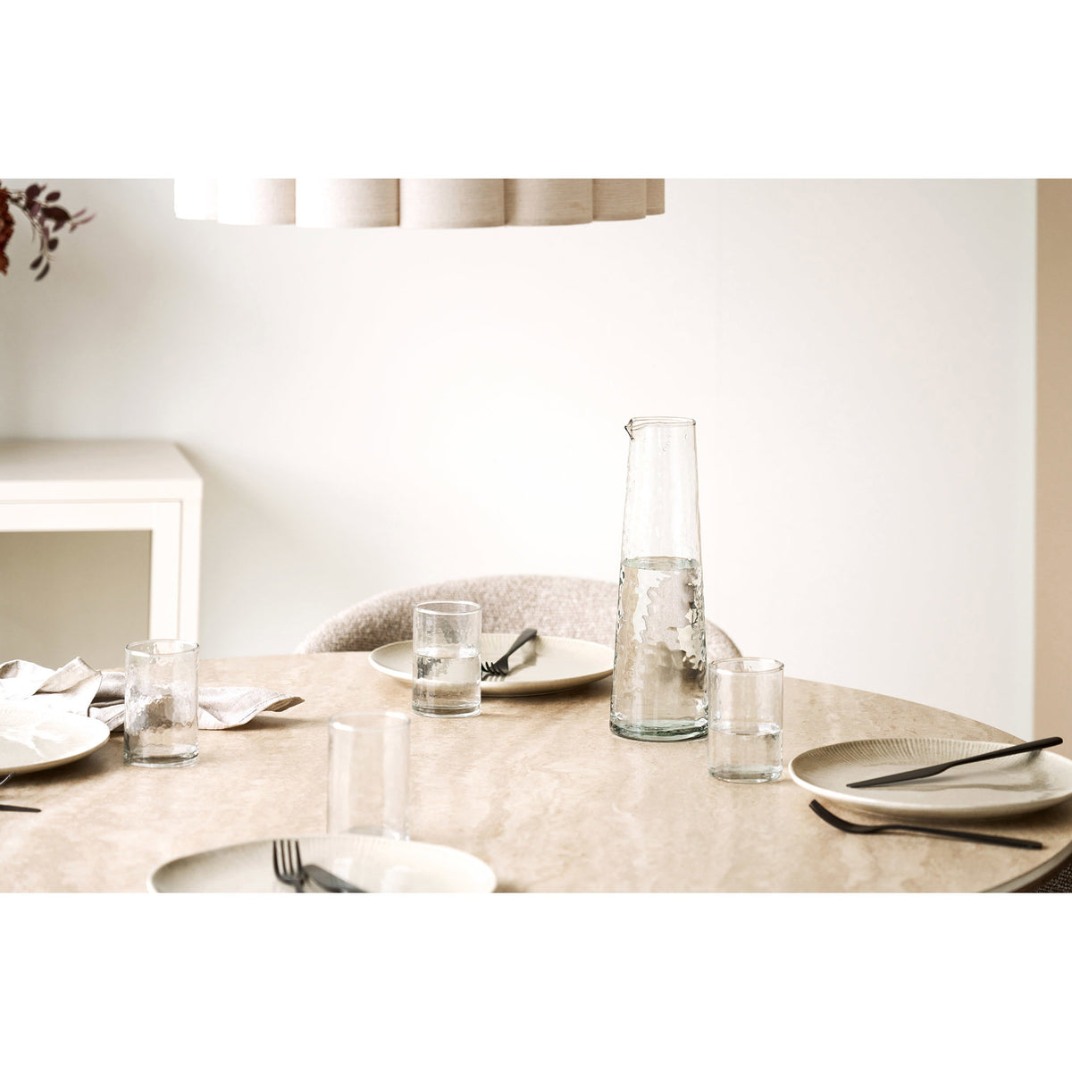 Nalanda Hammared Tumbler - Clear