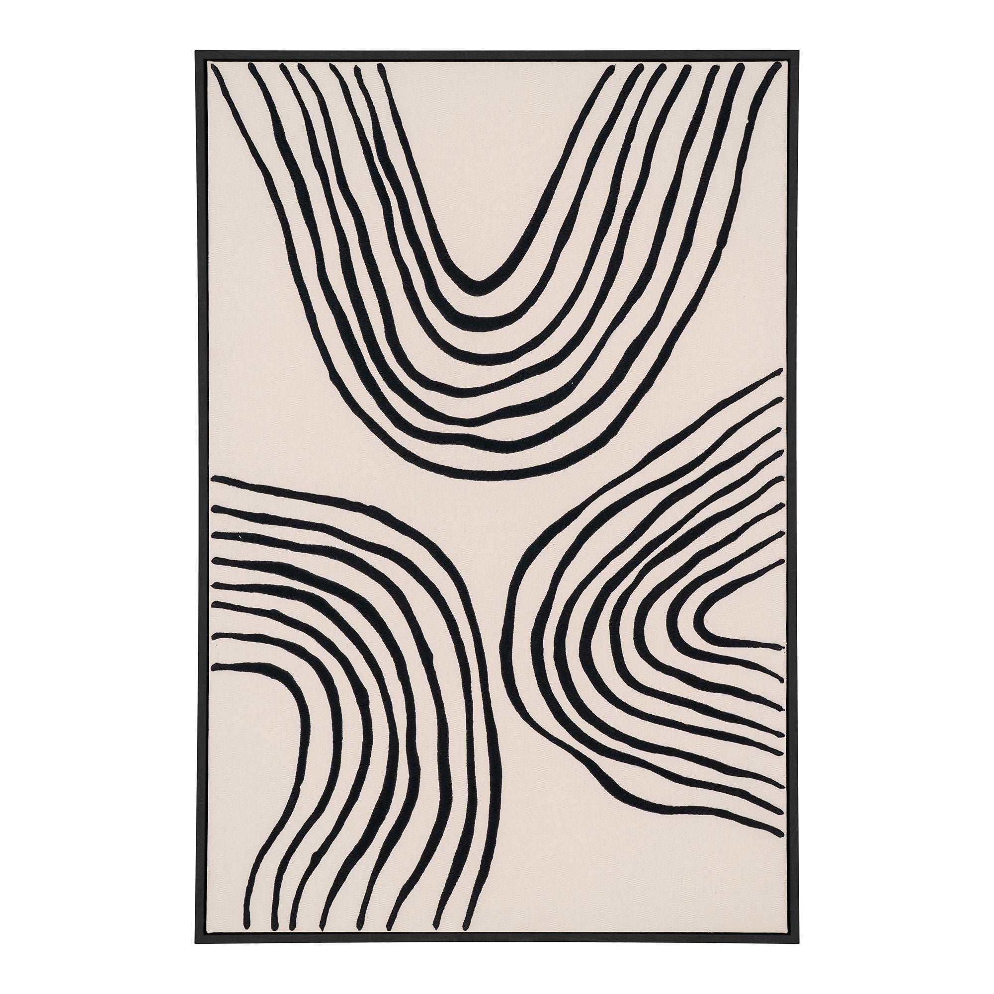 Lipari Canvas Print - Canvas print, canvas, black/beige, No.2 60x90 cm