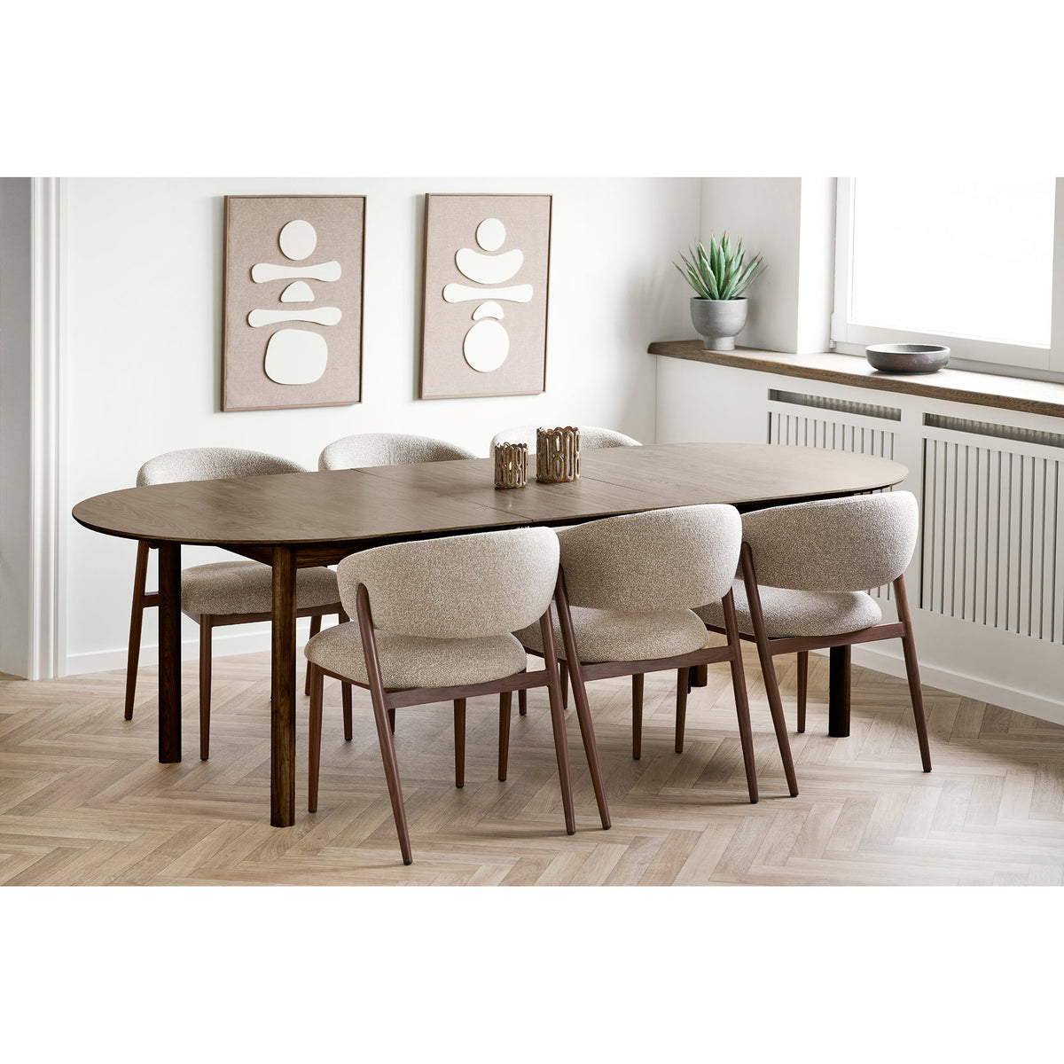 Diva Relief Wall Decoration - Brown / Beige