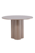 Olivia Round Dining Table – Dark Brown