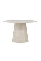 Lanzo Round Dining Table – Beige