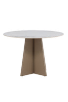 Bootcut Round Dining Table – Beige