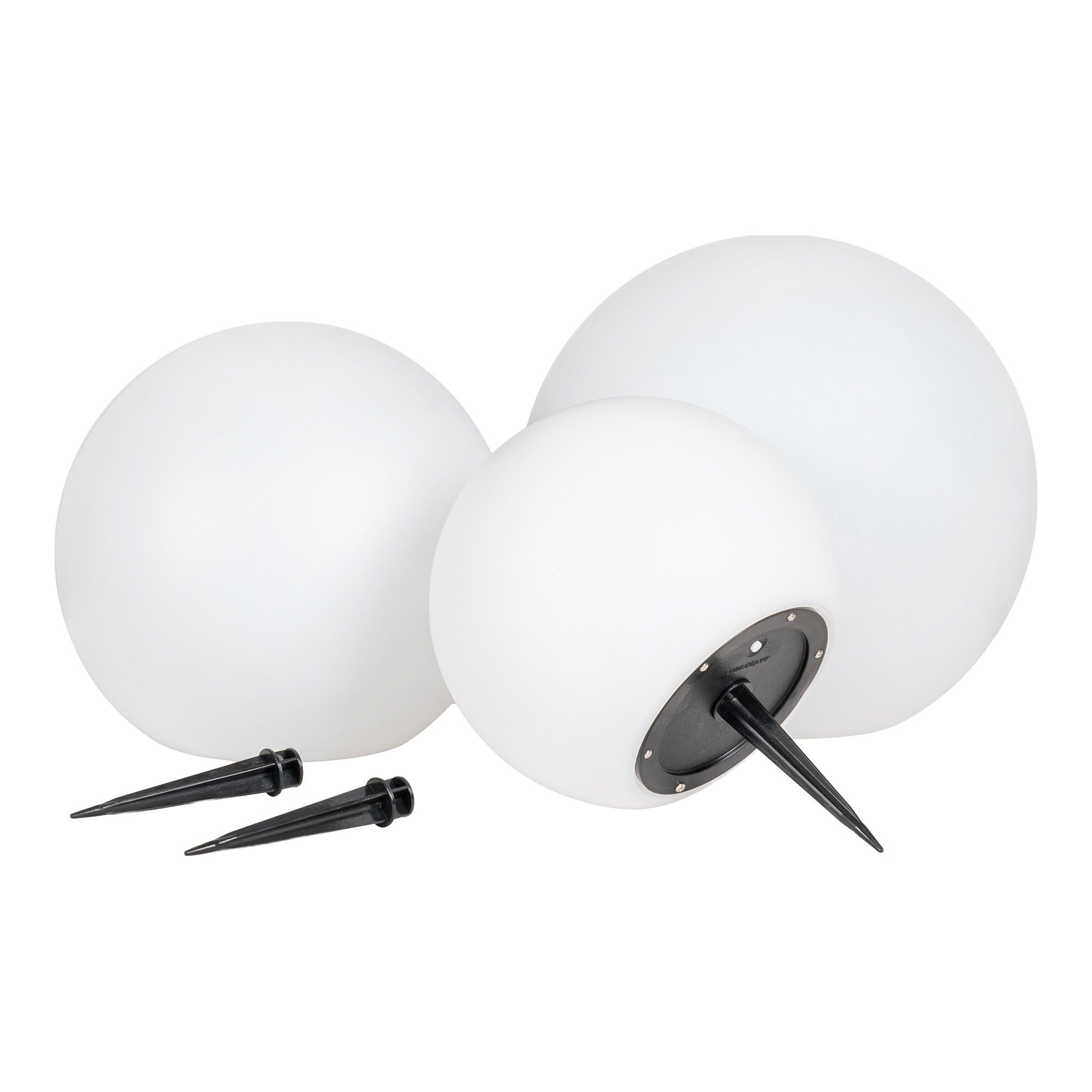 Lifton LED Lamp - Lamp, rechargeable with integrated solar panel, white set of 3