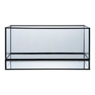Hurricane Candle Holder - Hurricane Candle Holder, metal/glass, black 30x12x15 cm