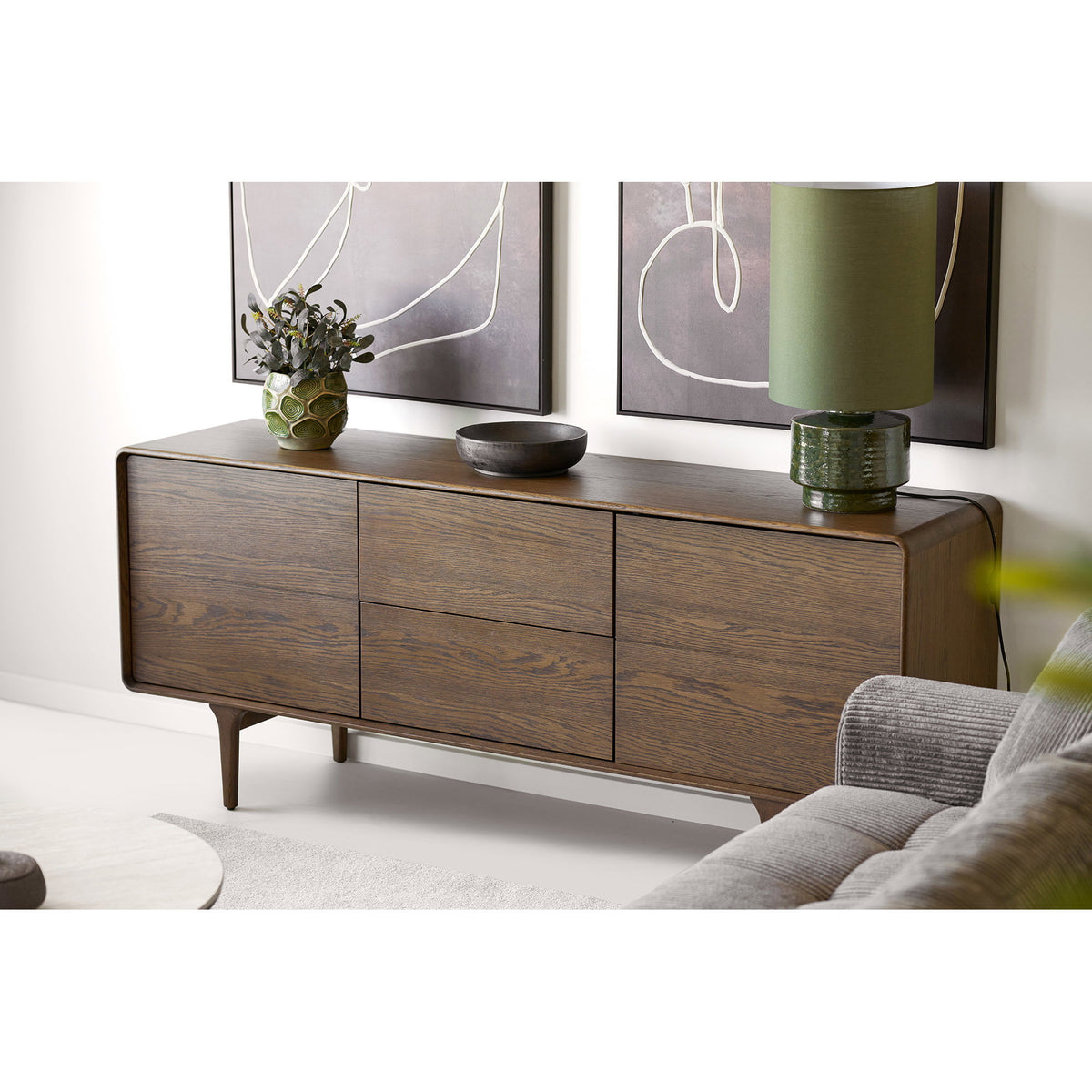 Sibsey Table Lamp - Green