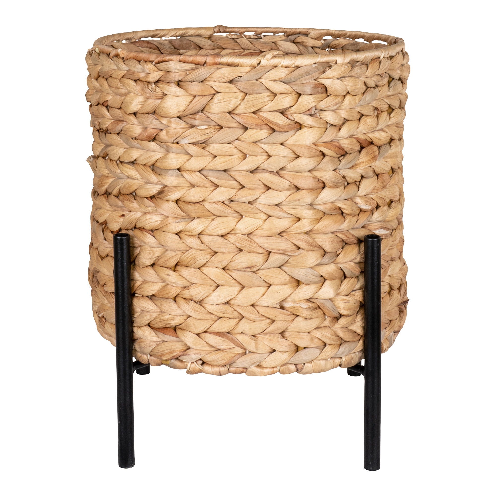 Antas Flowerpot - Flowerpot, water hyacinth, black/nature 26,5x26,5x29 cm
