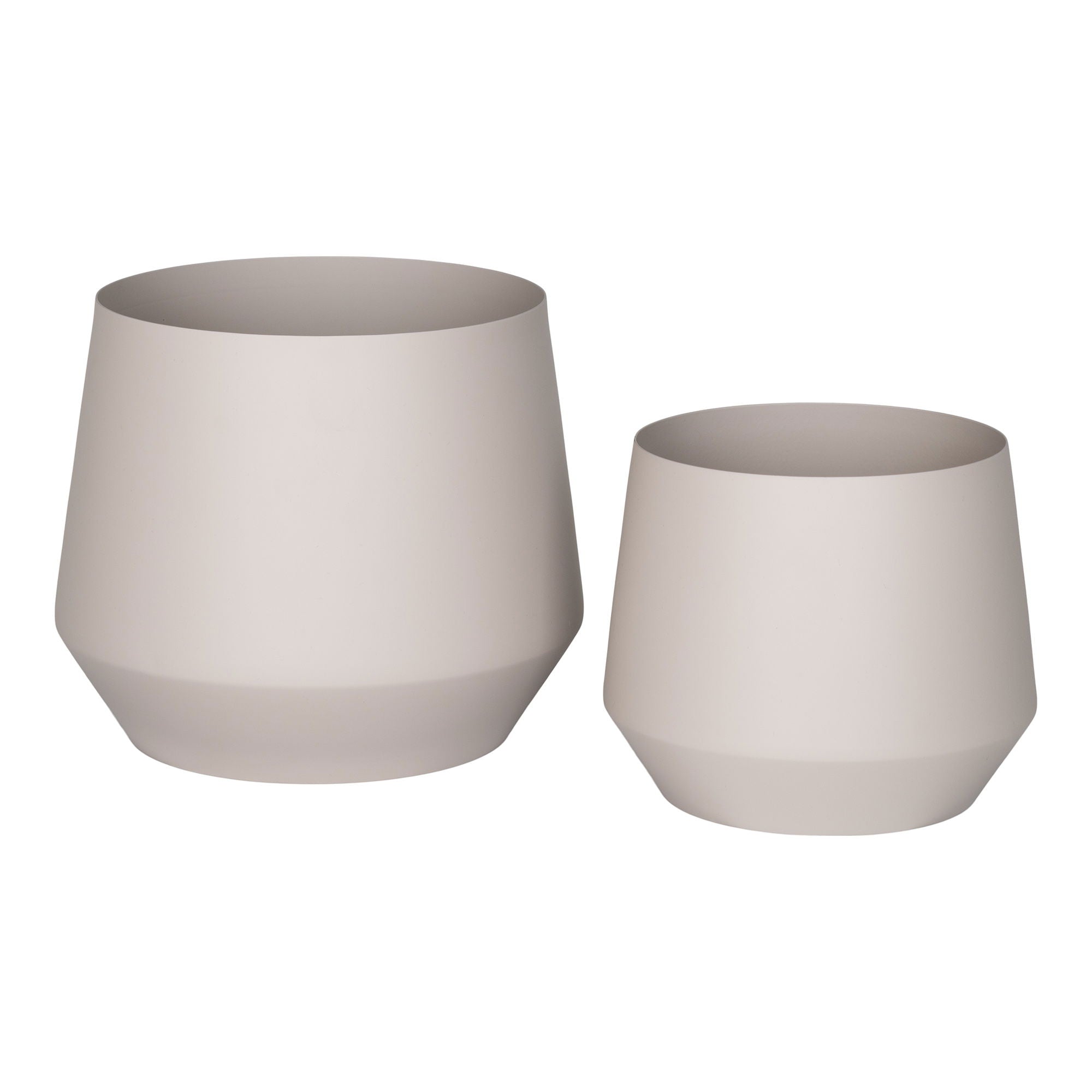 Trofa Flowerpot - Flowerpot, steel, sand, set of 2