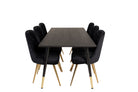 Dipp Dining Table with Velvet Deluxe Chairs