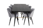Gold Dining Table with Velvet Chairs