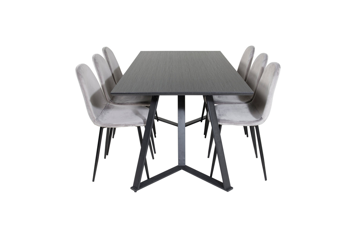Marina Dining Table with Polar Chairs