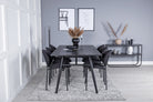 Sleek Dining Table with Vault Chairs