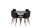 Plaza Dining Table with Polar Chairs