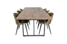 Padang Dining Table with Velvet Chairs
