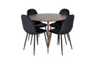 Plaza Dining Table with Polar Chairs