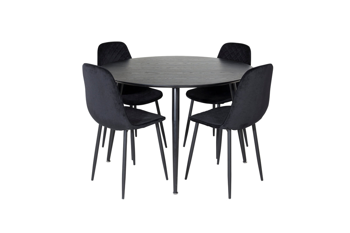 Dipp Dining Table with Polar Chairs