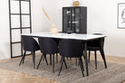Jimmy Dining Table with Velvet Chairs