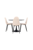 Glade Dining Table with Polar Chairs