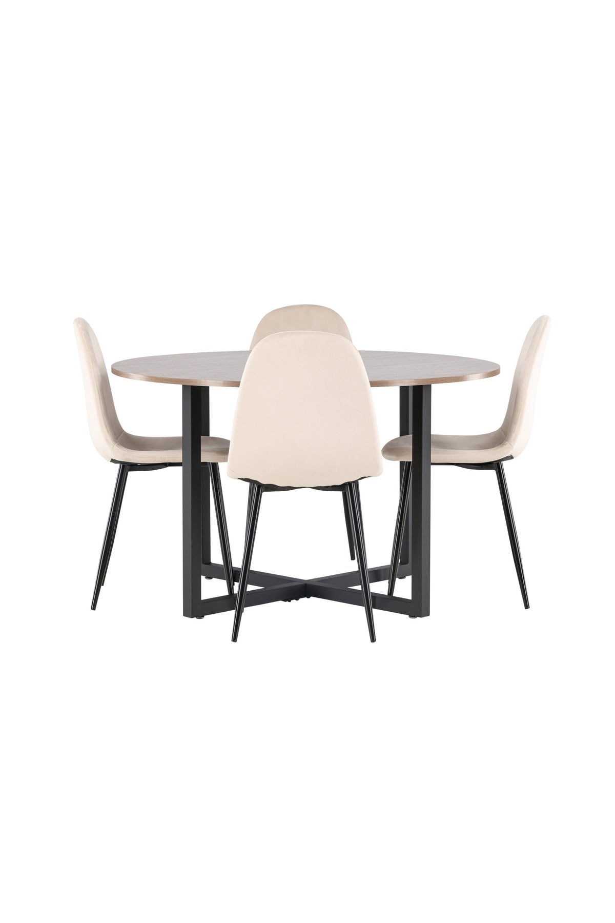 Durango Dining Table with Polar Chairs