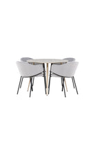 Plaza Dining Table with Evelina Chairs