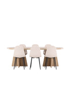 Bootcut Dining Table with Polar Chairs