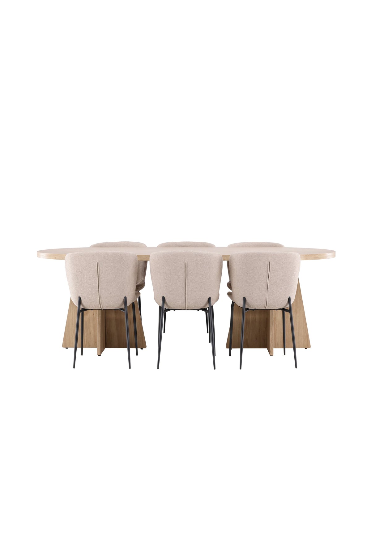 Bootcut Dining Table with Modesto Chairs