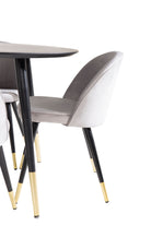Dipp Dining Table with Velvet Chairs