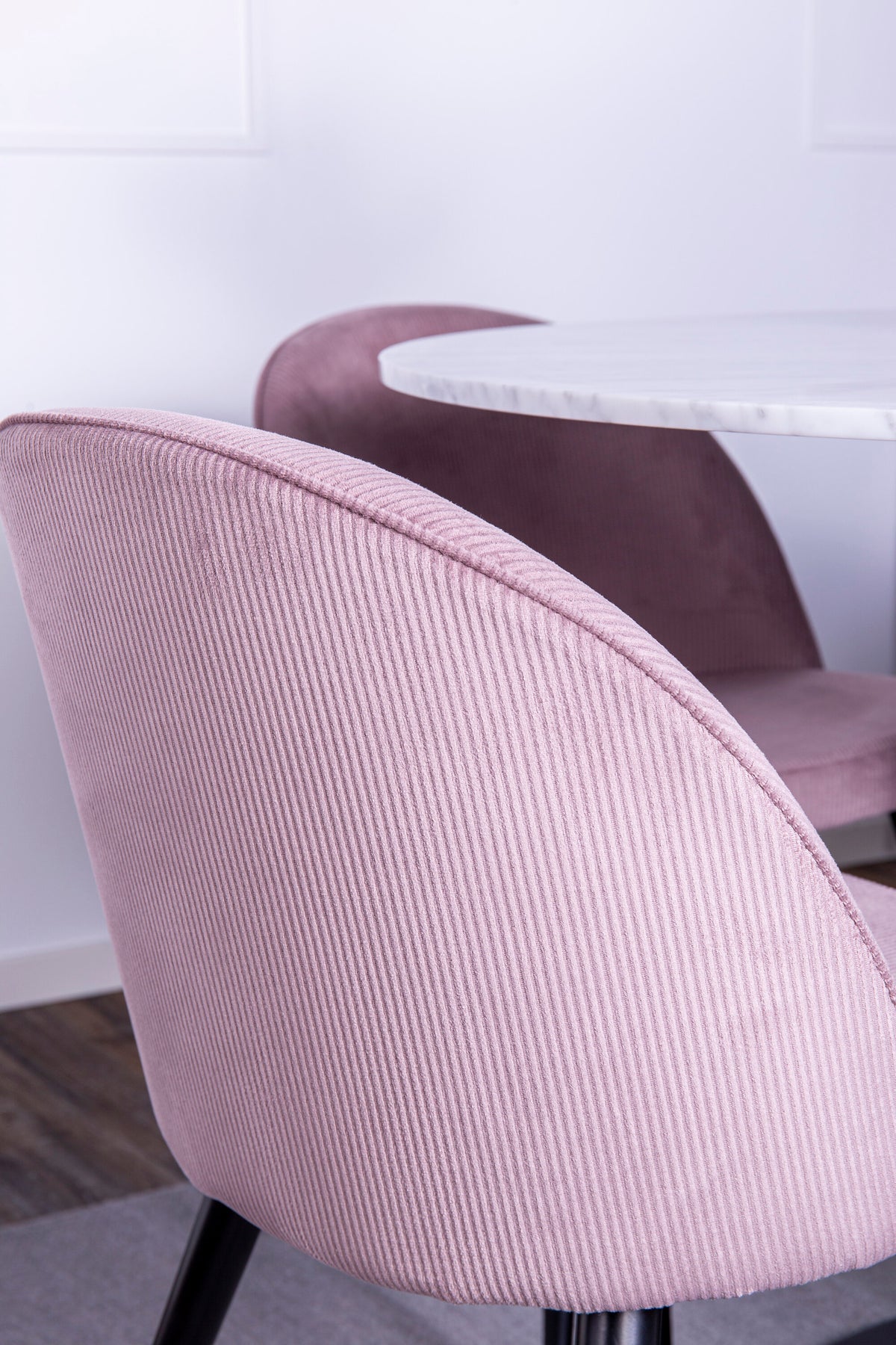 Estelle Dining Table with Velvet Chairs